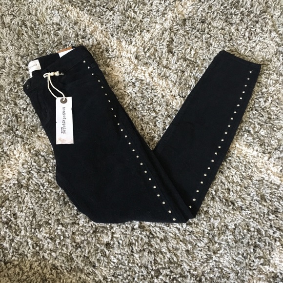 Band of Gypsies Denim - Band of Gypsies Black Lola Studded Jeans 24 NWT